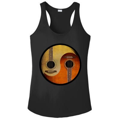 Guitar Yin And Yang Ladies PosiCharge Competitor Racerback Tank