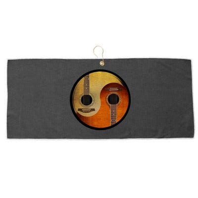 Guitar Yin And Yang Large Microfiber Waffle Golf Towel