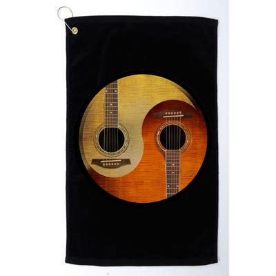 Guitar Yin And Yang Platinum Collection Golf Towel