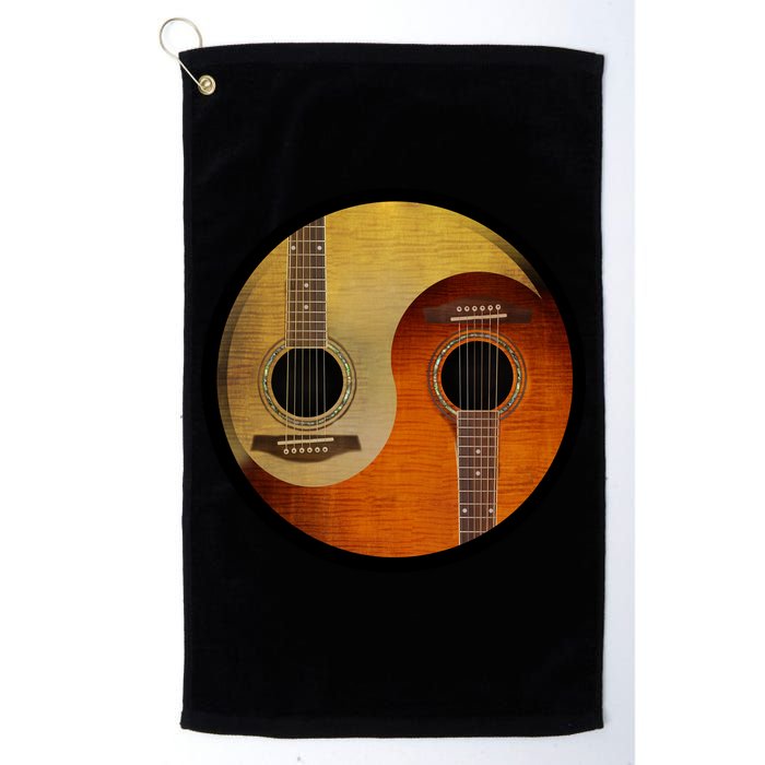 Guitar Yin And Yang Golf Towel