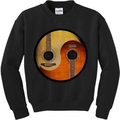 Guitar Yin And Yang Kids Sweatshirt