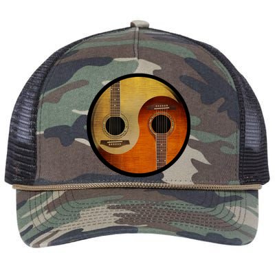 Guitar Yin And Yang Retro Rope Trucker Hat Cap