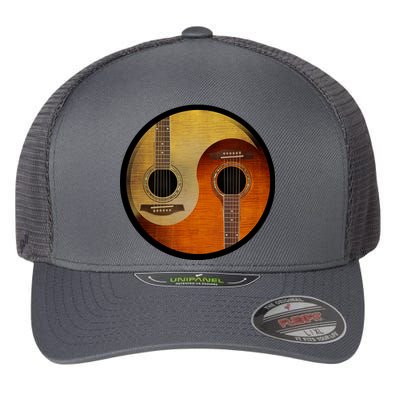 Guitar Yin And Yang Flexfit Unipanel Trucker Cap