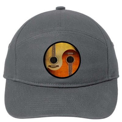 Guitar Yin And Yang 7-Panel Snapback Hat