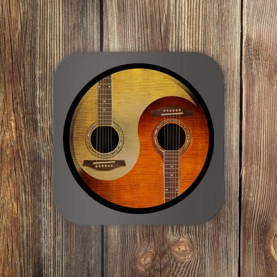 Guitar Yin And Yang Coaster