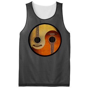 Guitar Yin And Yang Mesh Reversible Basketball Jersey Tank