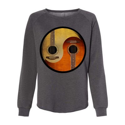 Guitar Yin And Yang Womens California Wash Sweatshirt