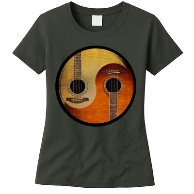Guitar Yin And Yang Womens T-Shirt