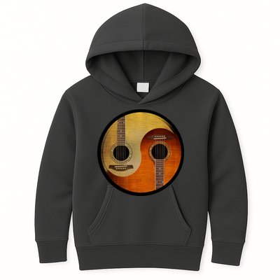 Guitar Yin And Yang Kids Hoodie