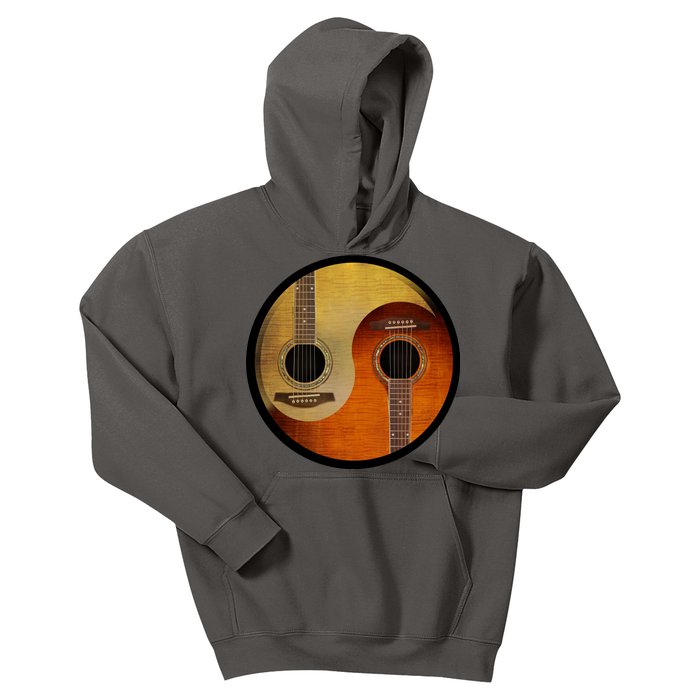 Guitar Yin And Yang Kids Hoodie