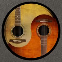 Guitar Yin And Yang Cotton Canvas Backpack