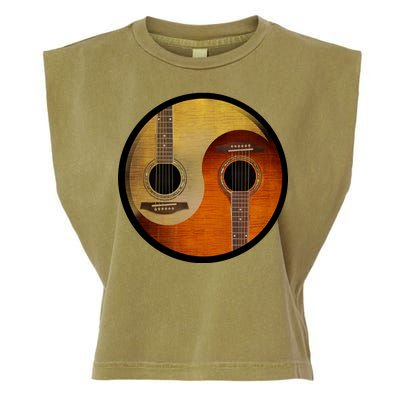 Guitar Yin And Yang Garment-Dyed Women's Muscle Tee