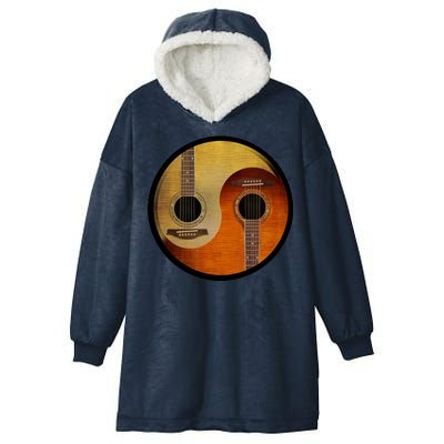 Guitar Yin And Yang Hooded Wearable Blanket