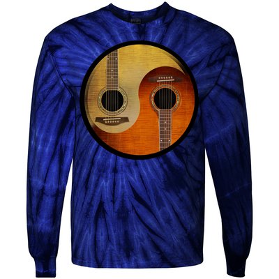 Guitar Yin And Yang Tie-Dye Long Sleeve Shirt