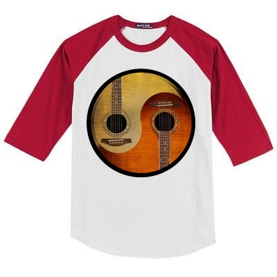 Guitar Yin And Yang Kids Colorblock Raglan Jersey