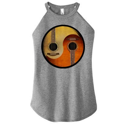 Guitar Yin And Yang Women's Perfect Tri Rocker Tank