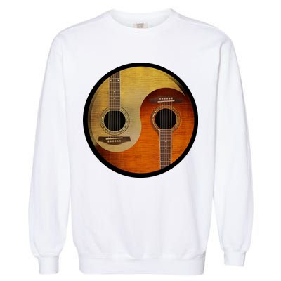 Guitar Yin And Yang Garment-Dyed Sweatshirt