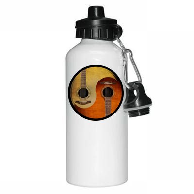 Guitar Yin And Yang Aluminum Water Bottle