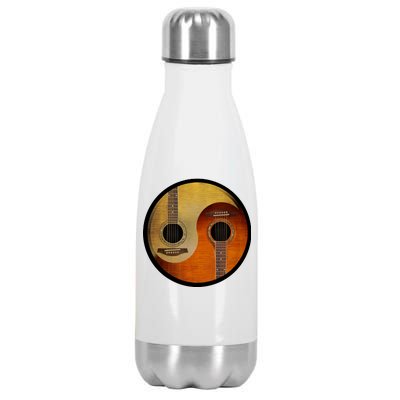 Guitar Yin And Yang Stainless Steel Insulated Water Bottle