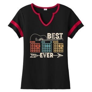 Guitarist Chords Best Dad Ever Ladies Halftime Notch Neck Tee