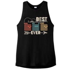 Guitarist Chords Best Dad Ever Ladies PosiCharge Tri-Blend Wicking Tank