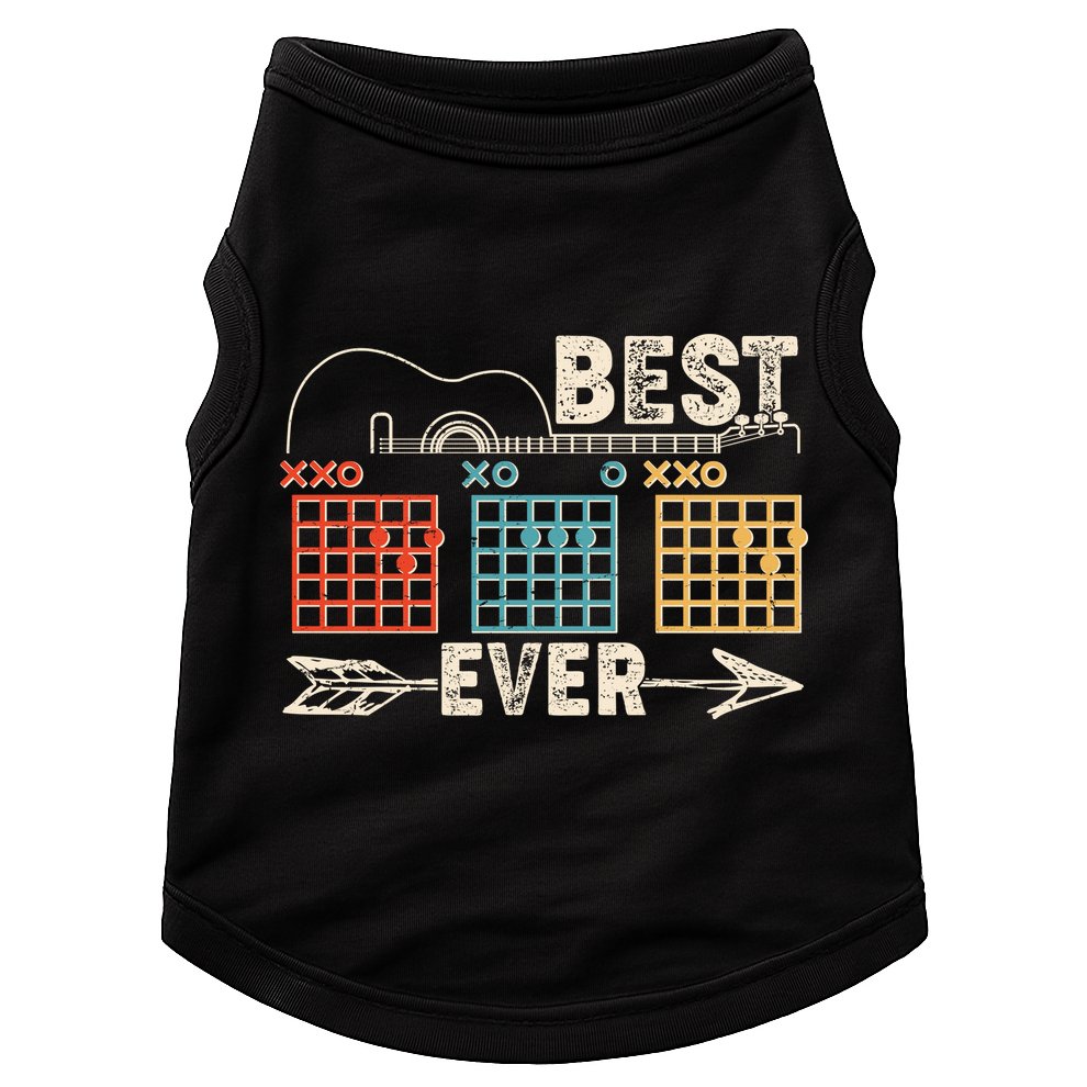 Guitarist Chords Best Dad Ever Doggie Tank