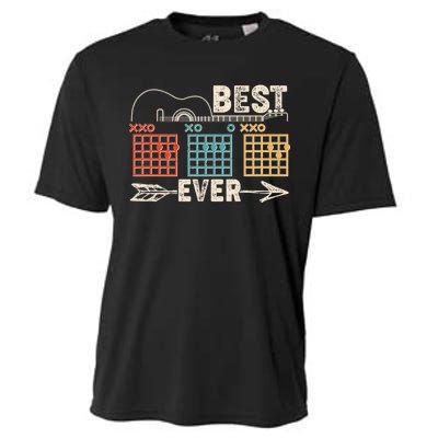 Guitarist Chords Best Dad Ever Cooling Performance Crew T-Shirt