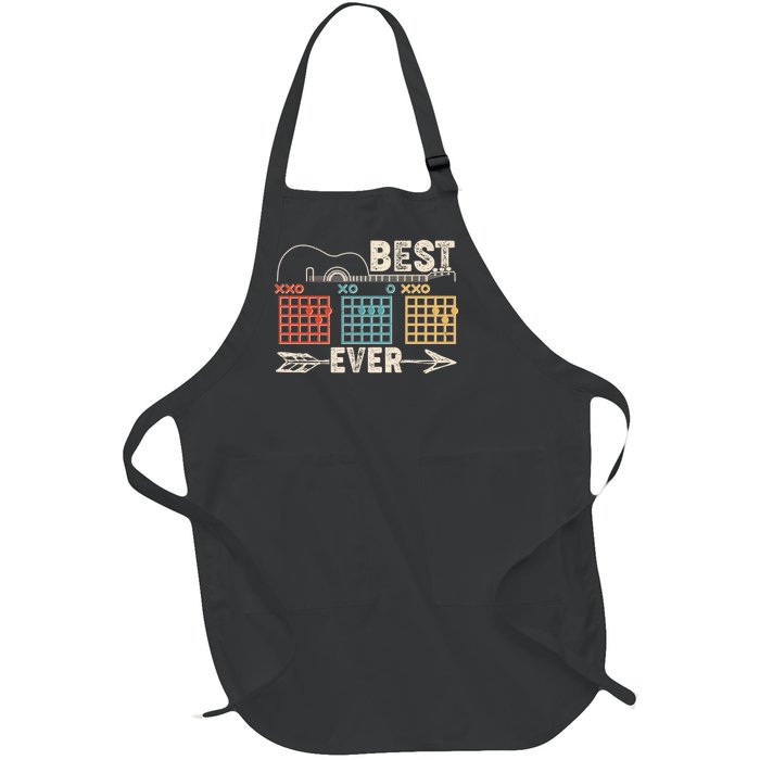 Guitarist Chords Best Dad Ever Full-Length Apron With Pockets