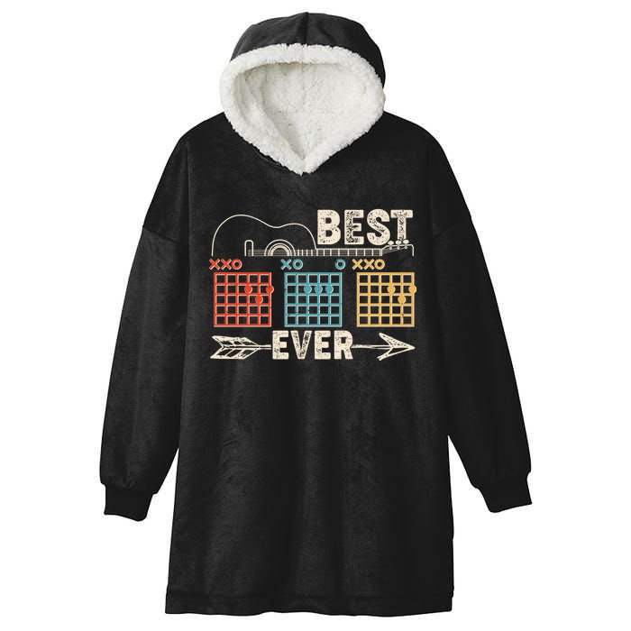 Guitarist Chords Best Dad Ever Hooded Wearable Blanket