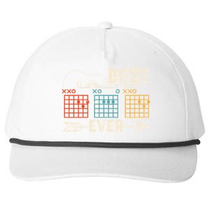 Guitarist Chords Best Dad Ever Snapback Five-Panel Rope Hat