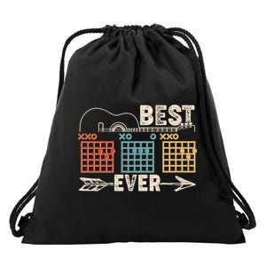 Guitarist Chords Best Dad Ever Drawstring Bag