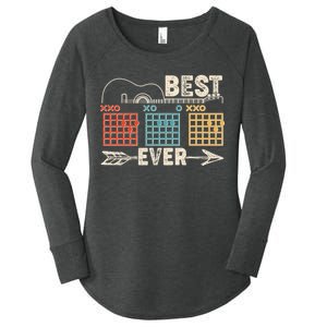 Guitarist Chords Best Dad Ever Women's Perfect Tri Tunic Long Sleeve Shirt