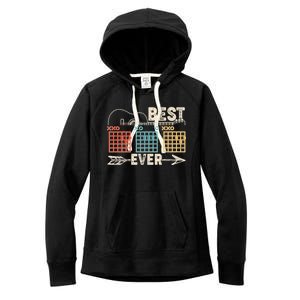 Guitarist Chords Best Dad Ever Women's Fleece Hoodie