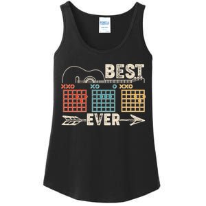 Guitarist Chords Best Dad Ever Ladies Essential Tank