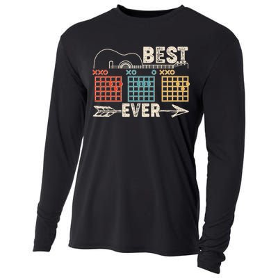 Guitarist Chords Best Dad Ever Cooling Performance Long Sleeve Crew