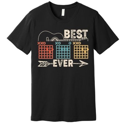 Guitarist Chords Best Dad Ever Premium T-Shirt