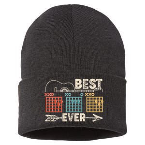 Guitarist Chords Best Dad Ever Sustainable Knit Beanie