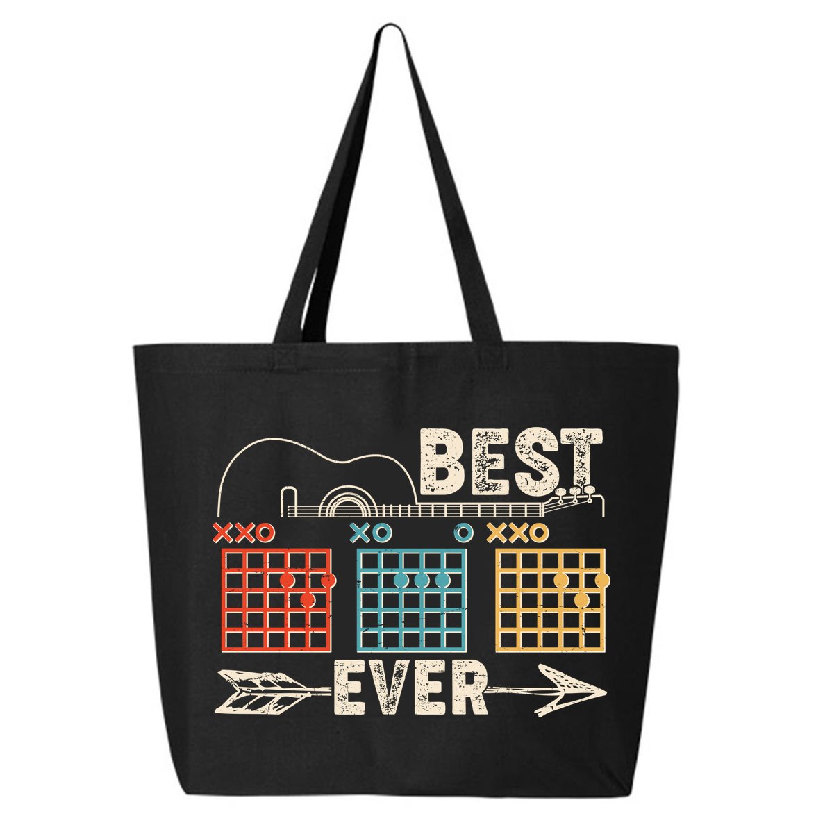 Guitarist Chords Best Dad Ever 25L Jumbo Tote