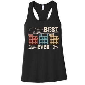 Guitarist Chords Best Dad Ever Women's Racerback Tank