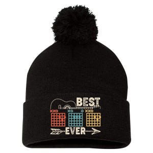 Guitarist Chords Best Dad Ever Pom Pom 12in Knit Beanie