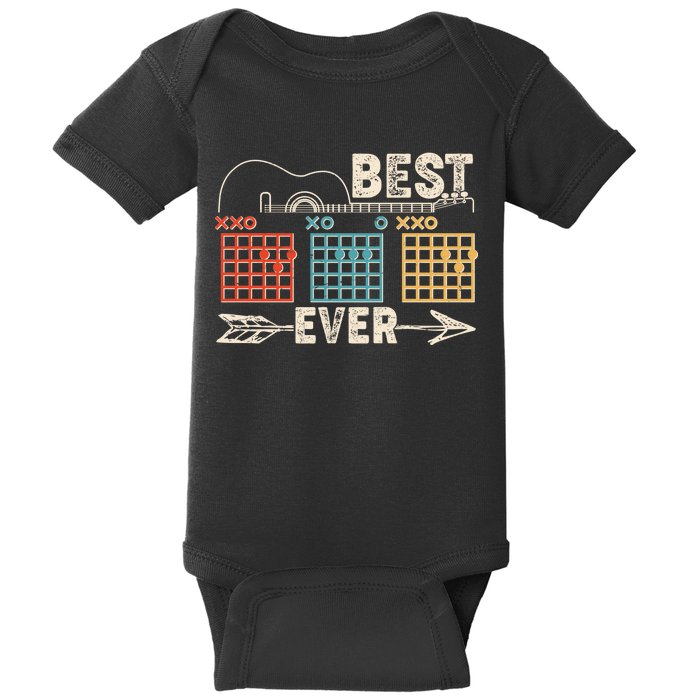 Guitarist Chords Best Dad Ever Baby Bodysuit