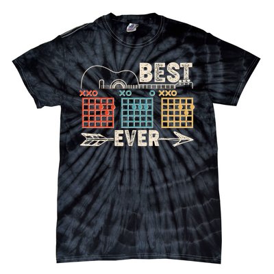 Guitarist Chords Best Dad Ever Tie-Dye T-Shirt