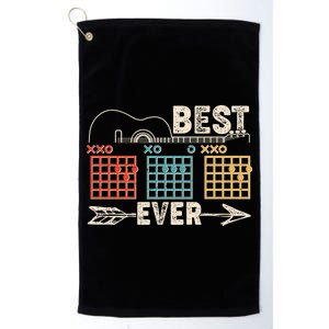 Guitarist Chords Best Dad Ever Platinum Collection Golf Towel