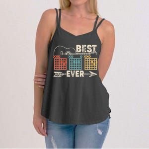 Guitarist Chords Best Dad Ever Women's Strappy Tank