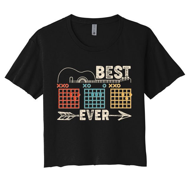 Guitarist Chords Best Dad Ever Crop Top