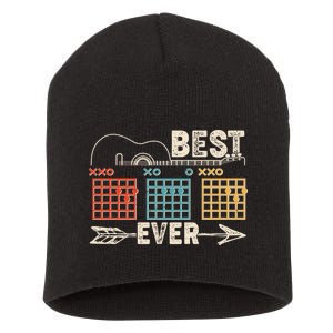 Guitarist Chords Best Dad Ever Short Acrylic Beanie