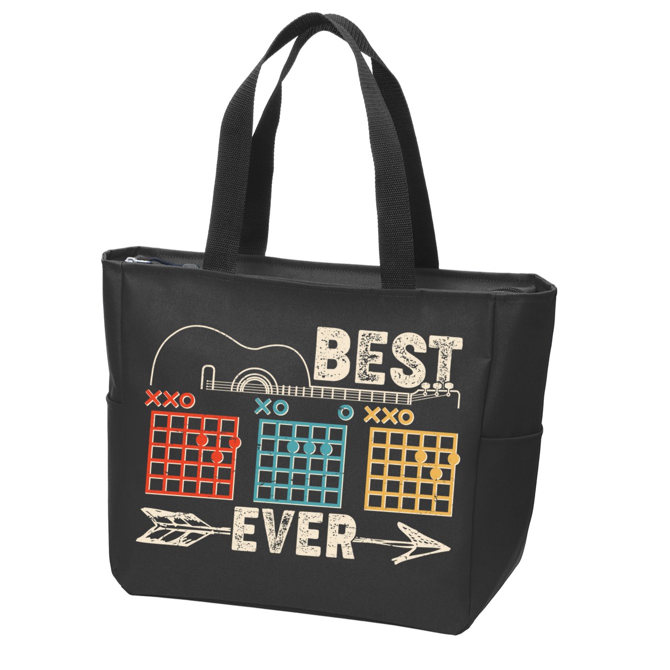 Guitarist Chords Best Dad Ever Zip Tote Bag