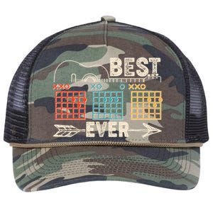 Guitarist Chords Best Dad Ever Retro Rope Trucker Hat Cap