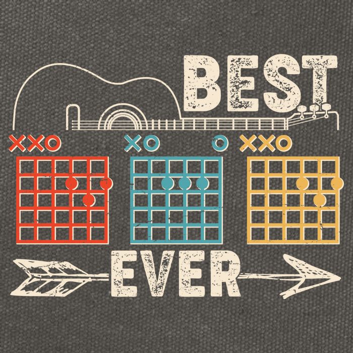 Guitarist Chords Best Dad Ever Cotton Canvas Backpack