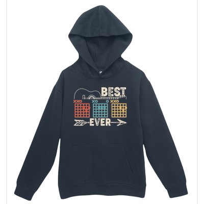 Guitarist Chords Best Dad Ever Urban Pullover Hoodie